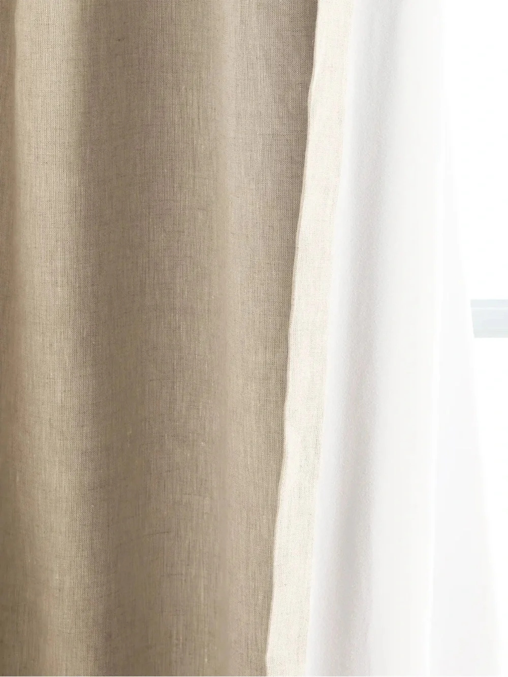 Nwot QUINCE Set Of 2 48x96 European Linen True Blackout Curtains Flax 0010